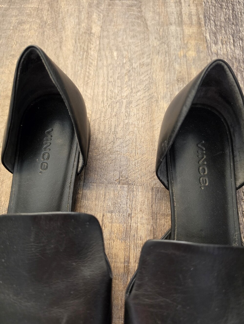 Vince Damris Black Leather Slip-on Loafers - Picture 6 of 10